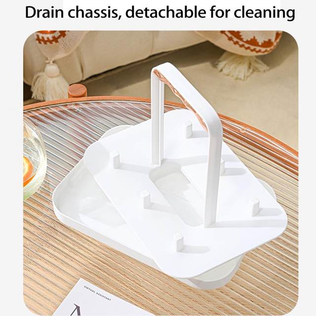 Drain Cup Holder Bottom Mug Holder Kitchen Supply with Handle Dustproof  Light Luxury Cup Drying Rack Non-Slip - AliExpress