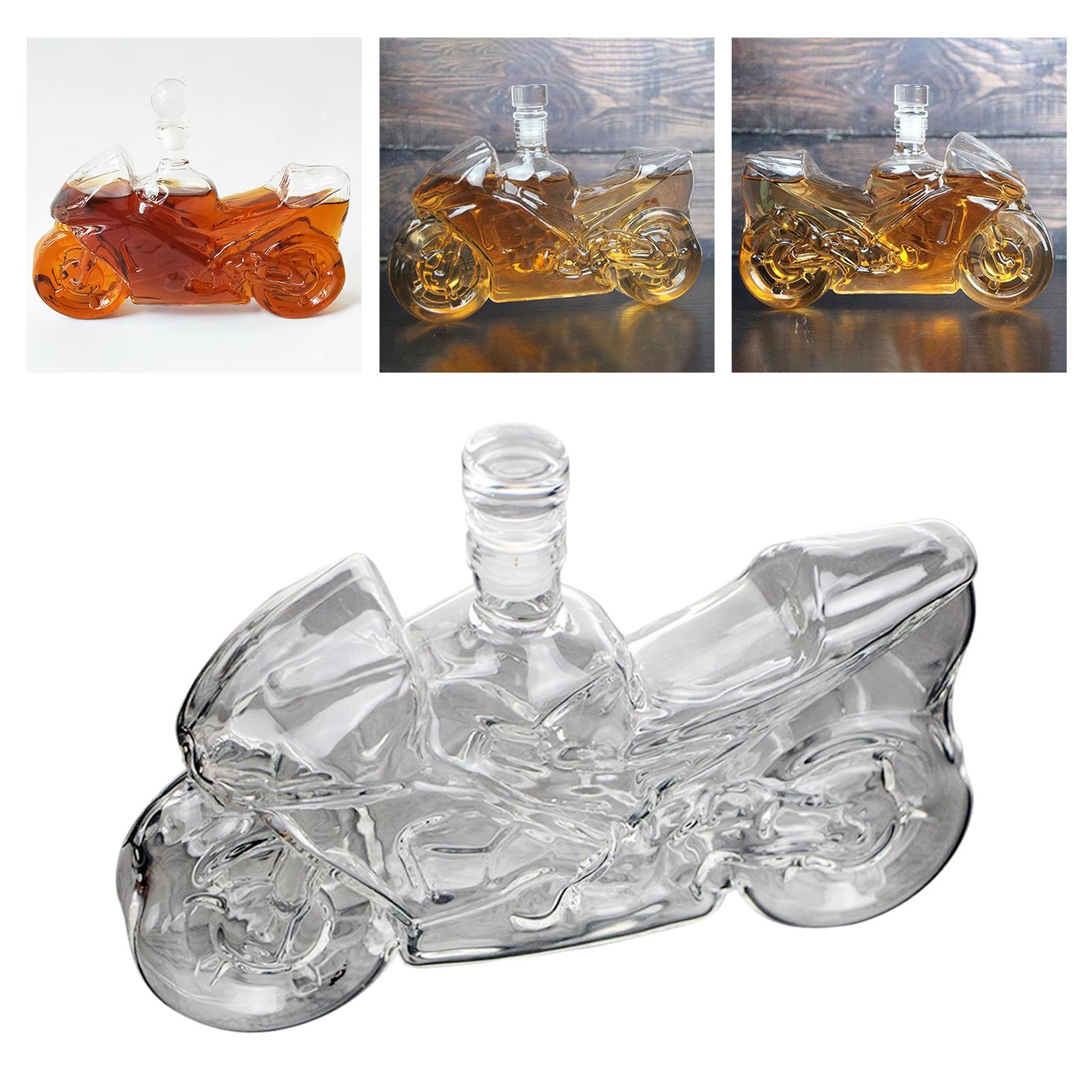 Liquor Decanters Hand-Blown Glass for Rum Tequila Wine Bottle for Groomsmen Gift