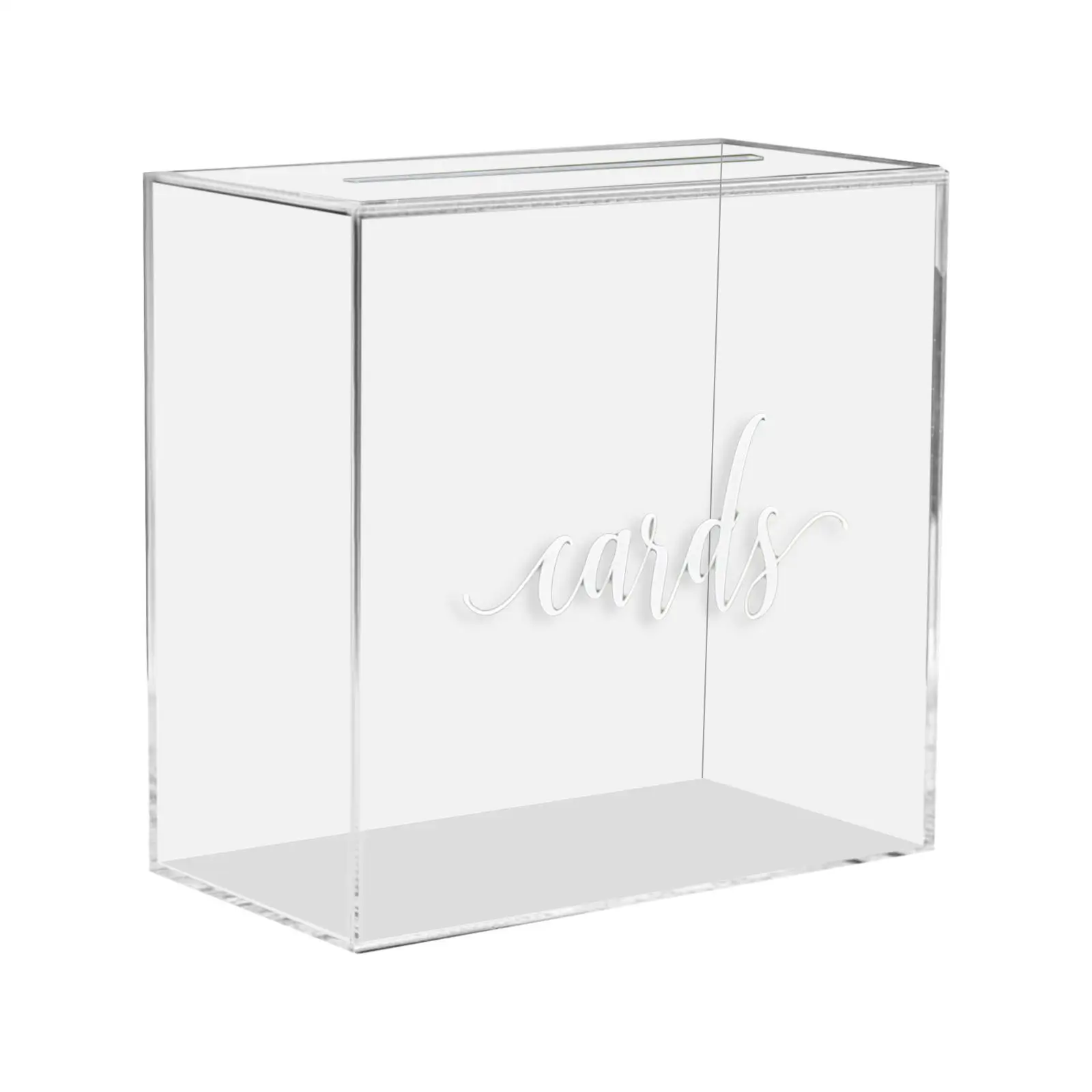 Acrylic wedding, Large Decorations Blessing DIY Large Acrylic Card Box, for Party Graduation Anniversary Shower