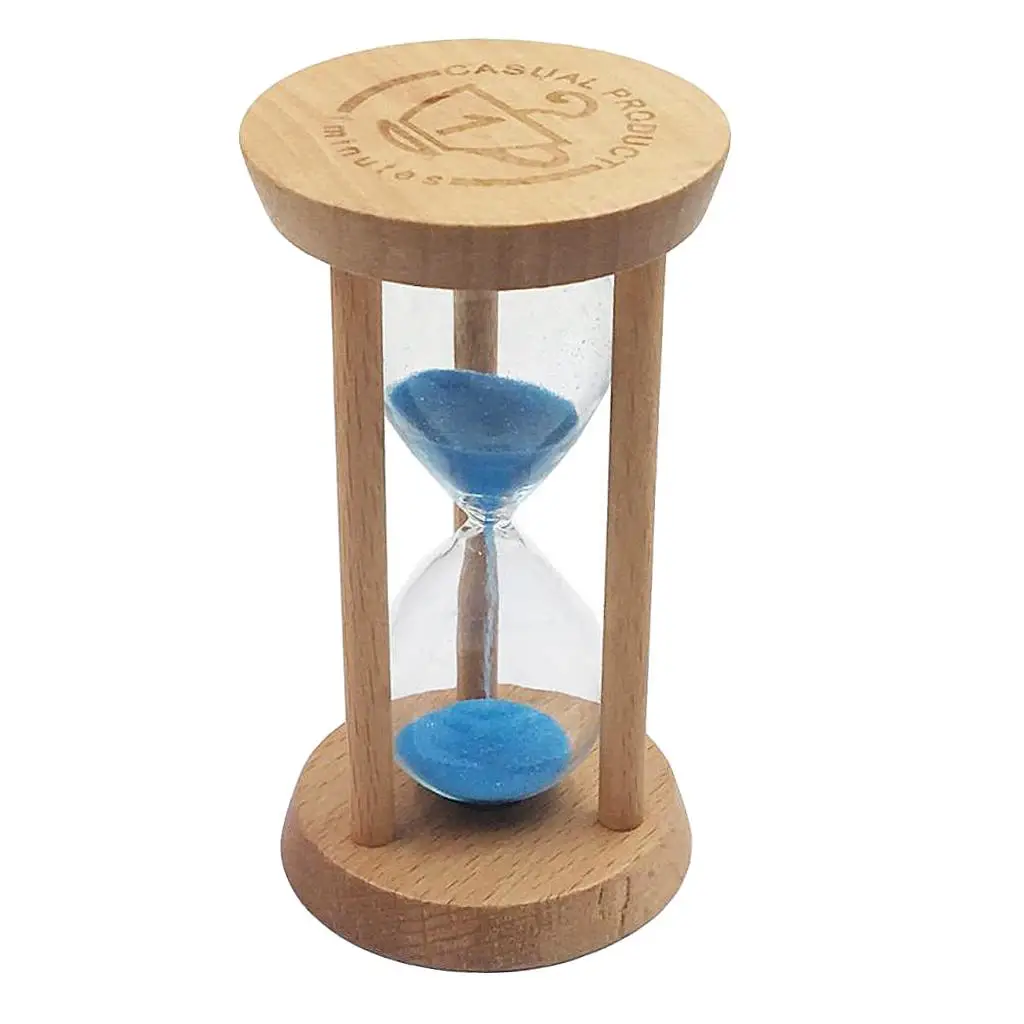 10 Minutes Wooden Frame Hourglass Sandglass Toothbrush Clock Accessory for
