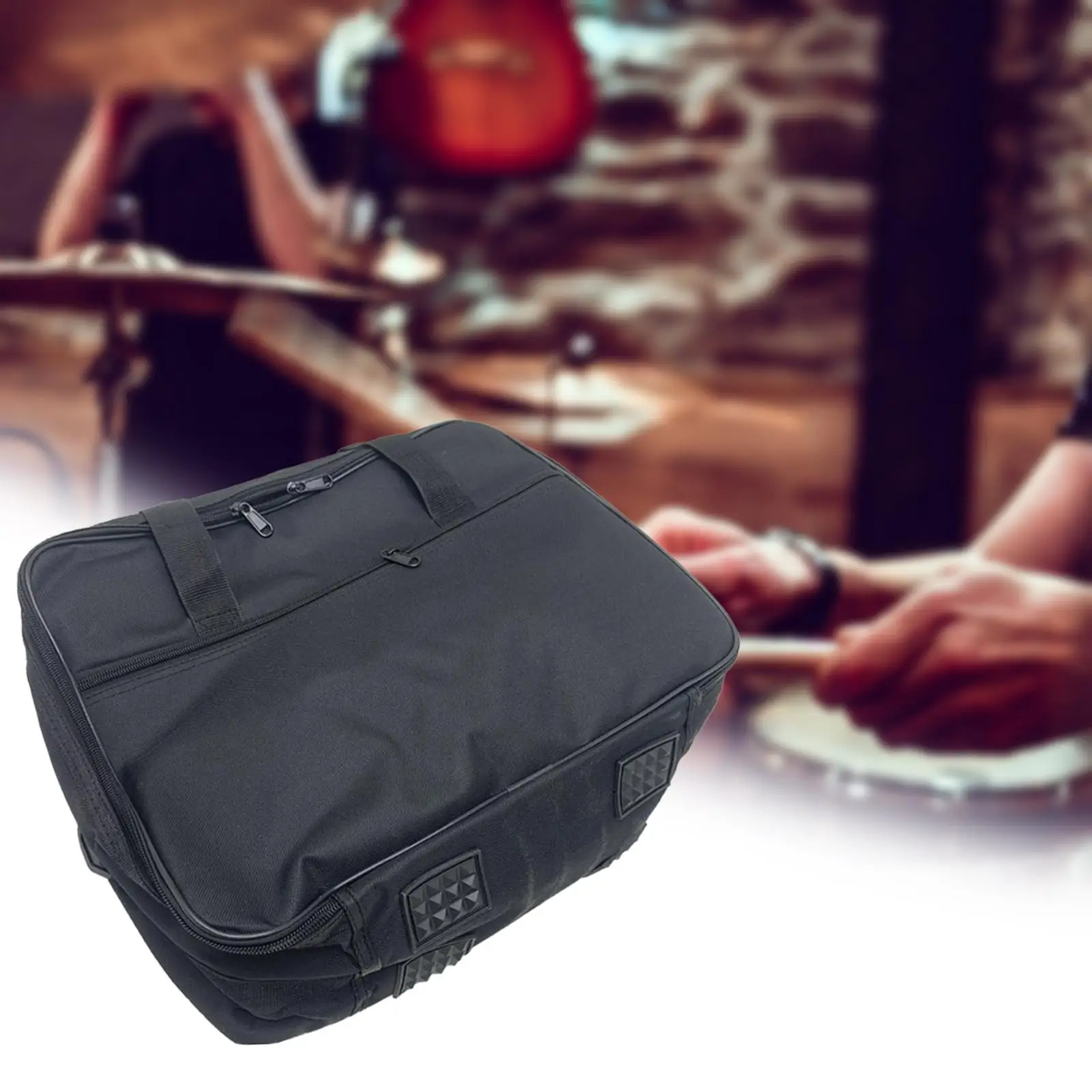 Drum Pedal Bag Lightweight Carrying Case Professional Drum Bag Double Bass Drum Pedals Shoulder Bag for Band Players Concert