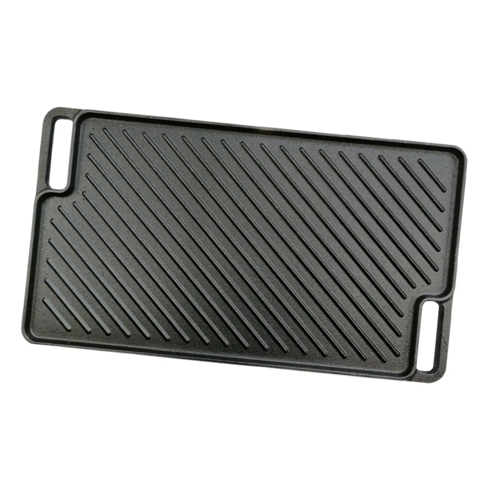 Reversible Grille Made of , Flat And Corrugated Surfaces. Large Griddle Made of