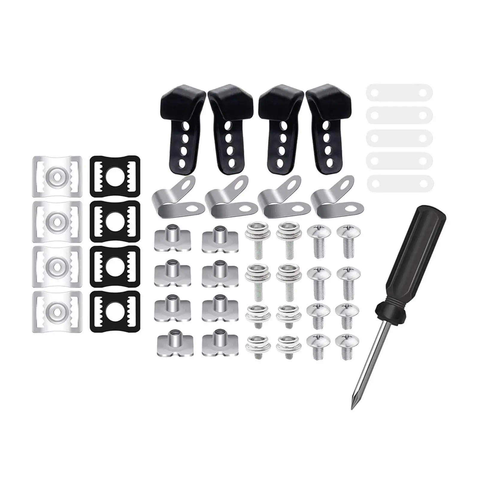 61 Pcs Hockey Helmet Repair Kit Hockey Equipment Chin Buckle Hardware Kit Screws