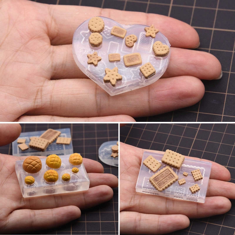 DIY Crafts Casting Baking Tool Mini Food Dessert Crystal Epoxy Resin Mold Cake Candy Chocolate Silicone Mould Wholesale