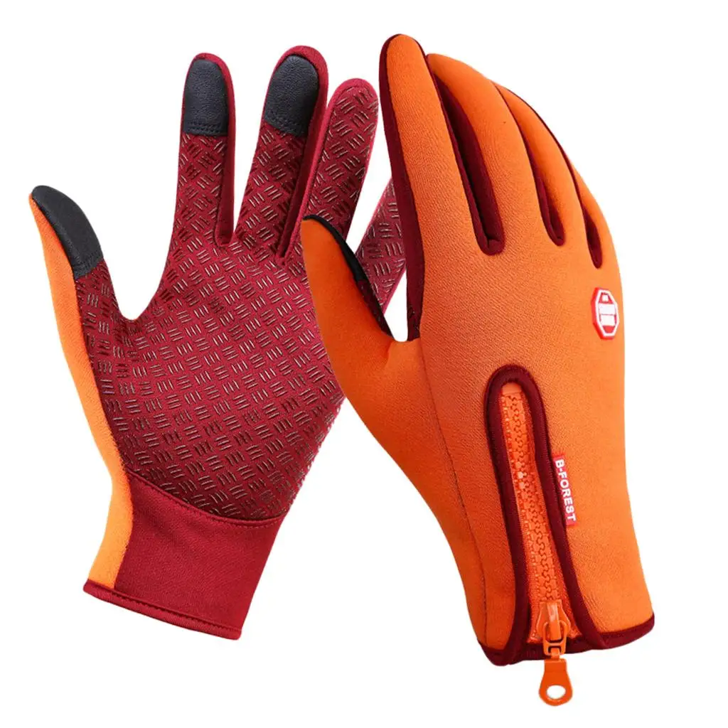 Thermal Gloves Outdoor Full-Finger Touch Screen Windproof Driving Mitten