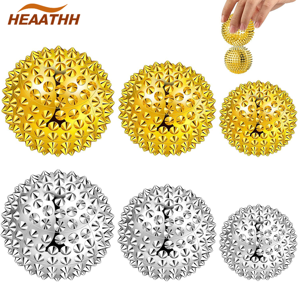 Best of 6Pcs / Set Magnetic Massage Ball Hedgehog Magnetic Acupressure Balls Magnetic Hedgehog Ball Acupuncture Chinese Balls For Stress Reviews & Tips