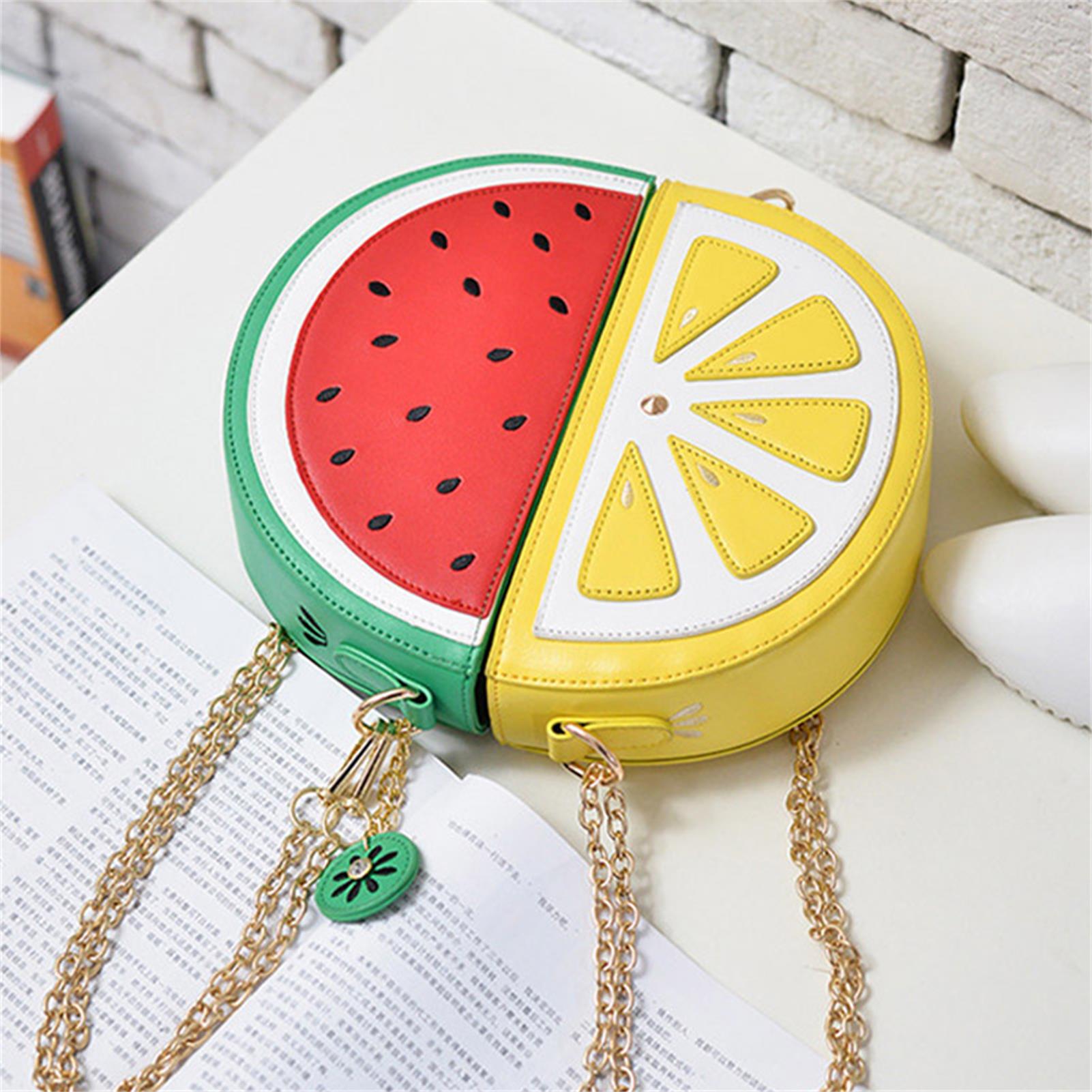 Bolsa Crossbody Fruit portátil para mulheres, bolsa