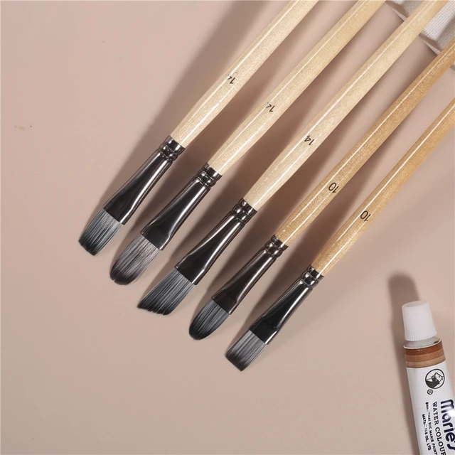 E5BA 24x Acrylic Painting Brushes Scraper with Cloth Bag Artist  Paintbrushes for Canvas Kid Adult Drawing Art Craft Supplies - AliExpress