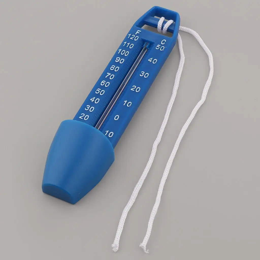 Pool Thermometer Floating Temperature Measuring Tool for Swimming Pool Baby Pool Spas Hot Tub, 4x3x17cm