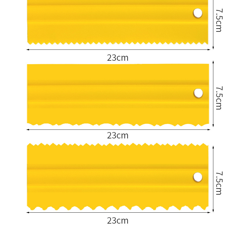 Description Picture 5 of item4pcs/set cream scraper PP Cream Smoother Pastry Icing Combs Spatulas DIY Baking Tools bakery accessories Cake Decorating Comb