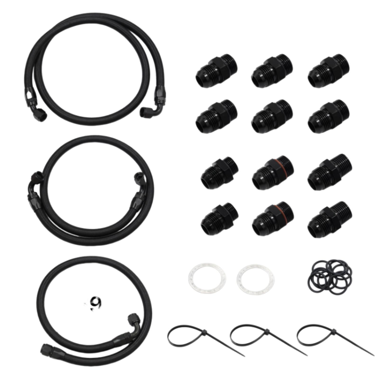 Transmission Cooler Hose Line Kit TF-1069-bk for GM 6.6 lb7 Lly