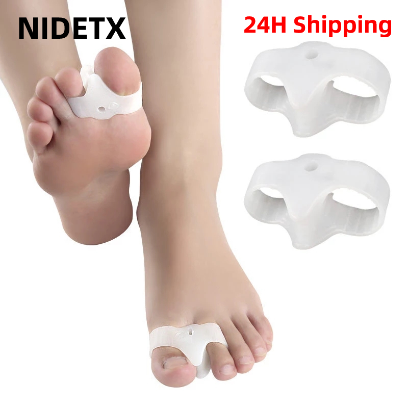 Best of 2pcs=1pair Silicone Toe Spreader Separator Bunion Hallux Valgus Corrector Thumb Finger Correction Straightener Foot Care Tool Reviews & Tips