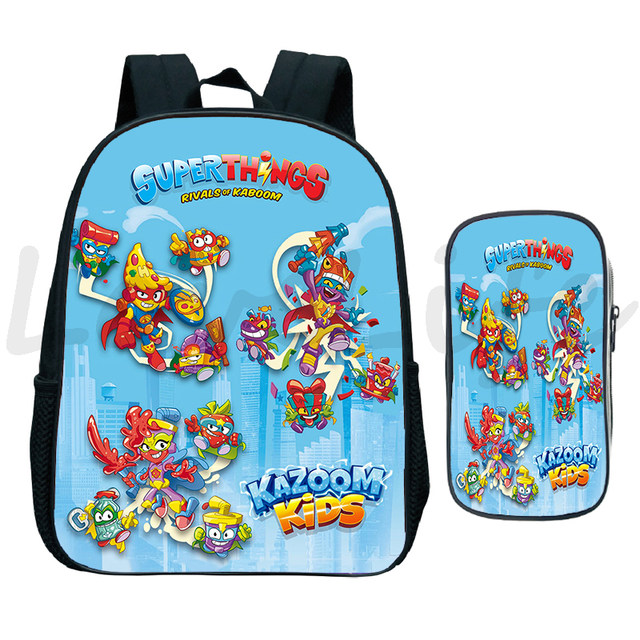 Superzings Backpack Kindergarten Rucksack Boys Girls Cartoon Bookbag Super  Things Serie 9 School Bags Mochila Kids Daily Daypack