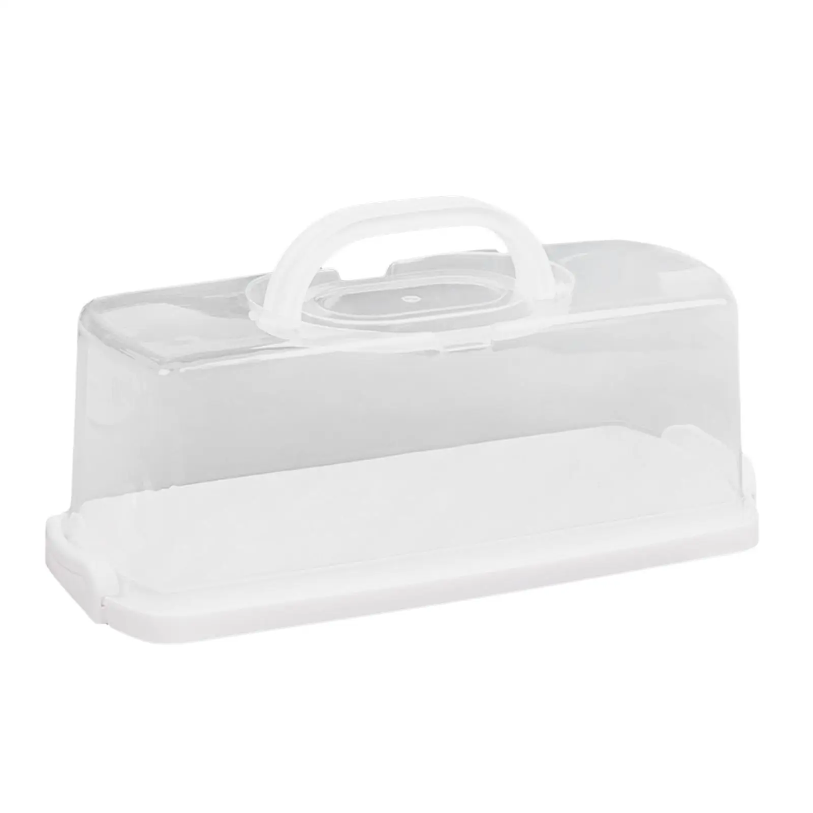 Loaf Bread Box Butter Dish Storage Box Portable with Lid Portable Bread Box with Handle Cake Storage Container for Birthday