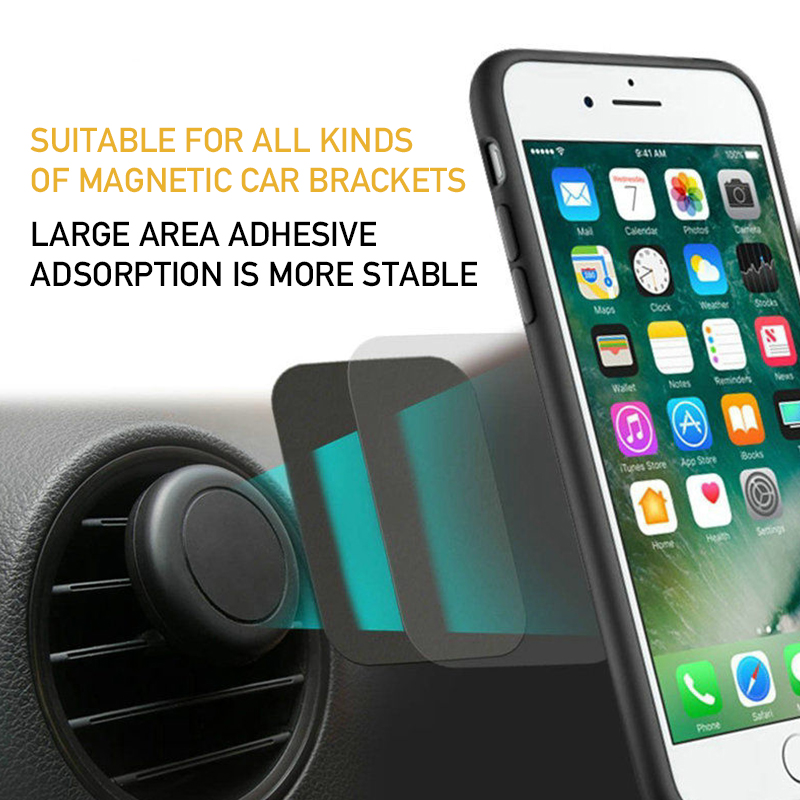 Magnetische Metall Platte Für Auto Telefon Halter Universal Eisen Blatt Disk Aufkleber Halterung Handy Magnet Ständer Für IPhone – Detail 4