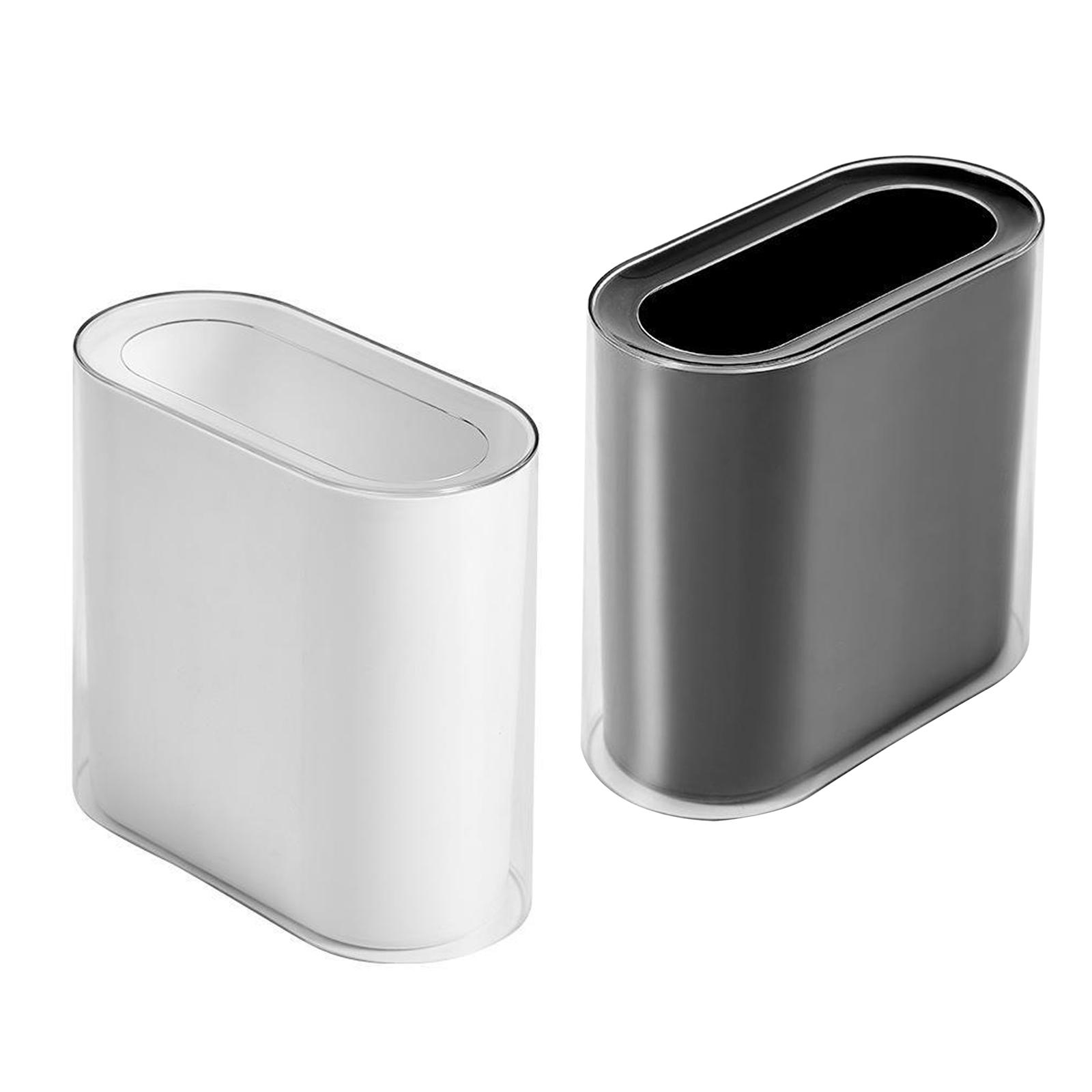 Removable Narrow Garbage Trash Thin Waste Bin Slim Open Trash Can Small Office Garbage Can Household Bathroom Hotel Bedroom