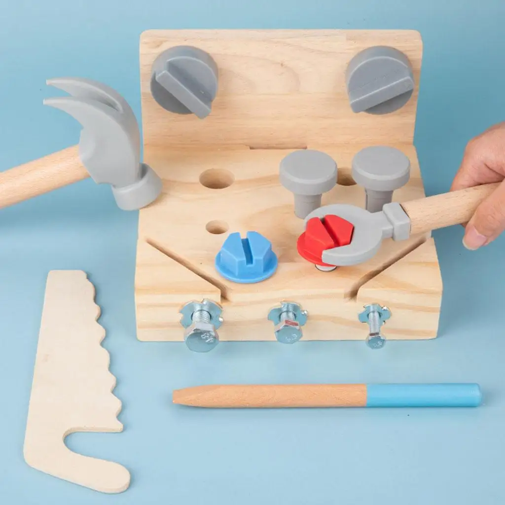 Montessori Disassembly Set Hand Tool Set Pretend Game Puzzle for Baby Kids 3 4 5 Ages