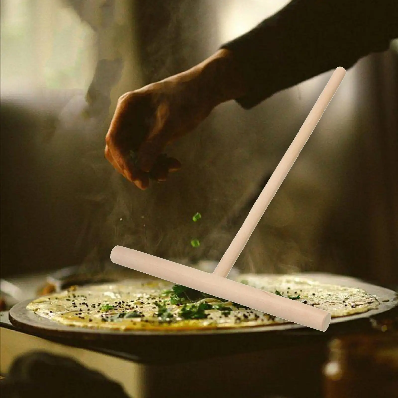 Wooden Cooking Rake Crepes Maker Home Pans Batter Spreading Food Stall DIY