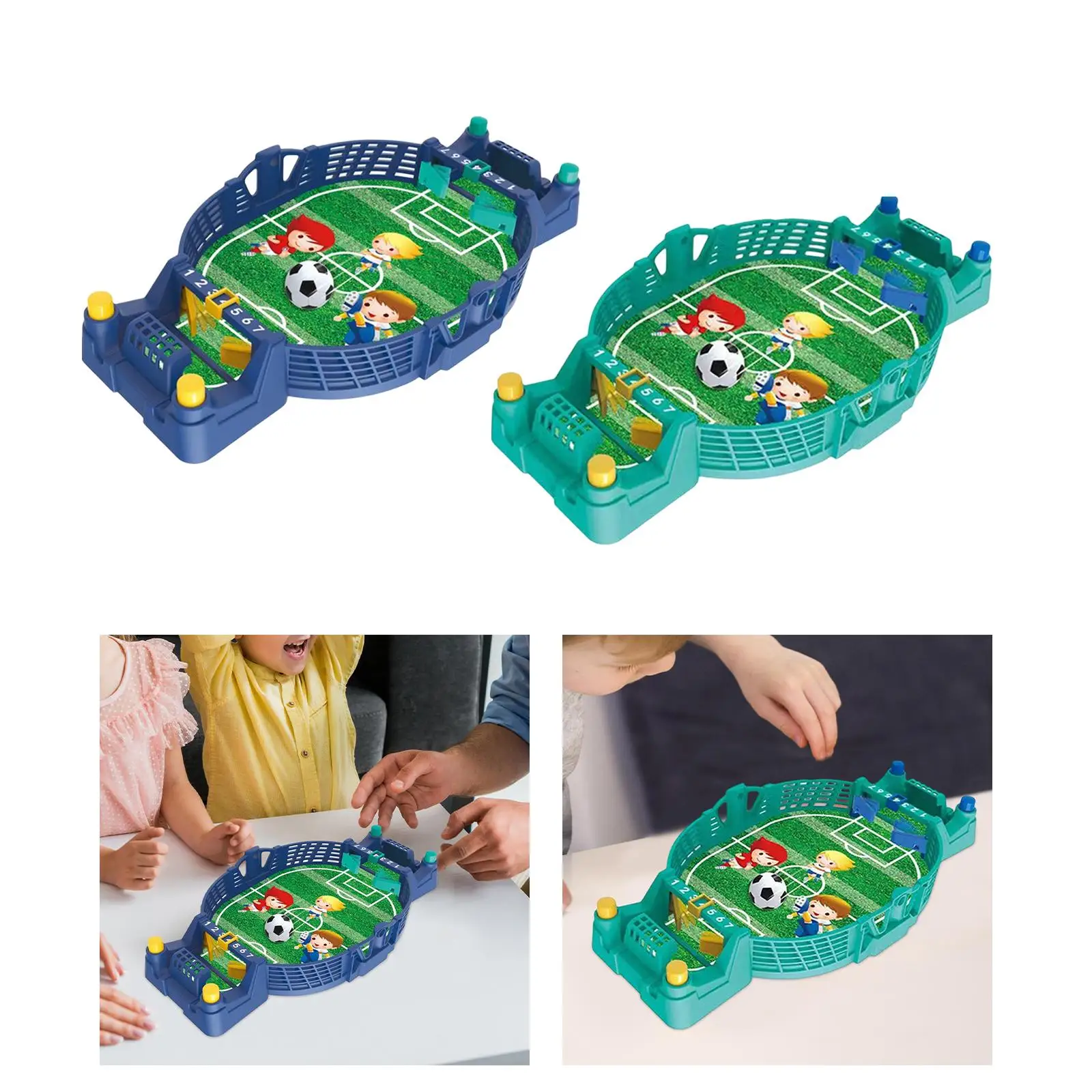 Table Soccer Interactive Toys Desktop Football Board Games Kit Tabletop Football Soccer Pinball Games for Girls Family Kids
