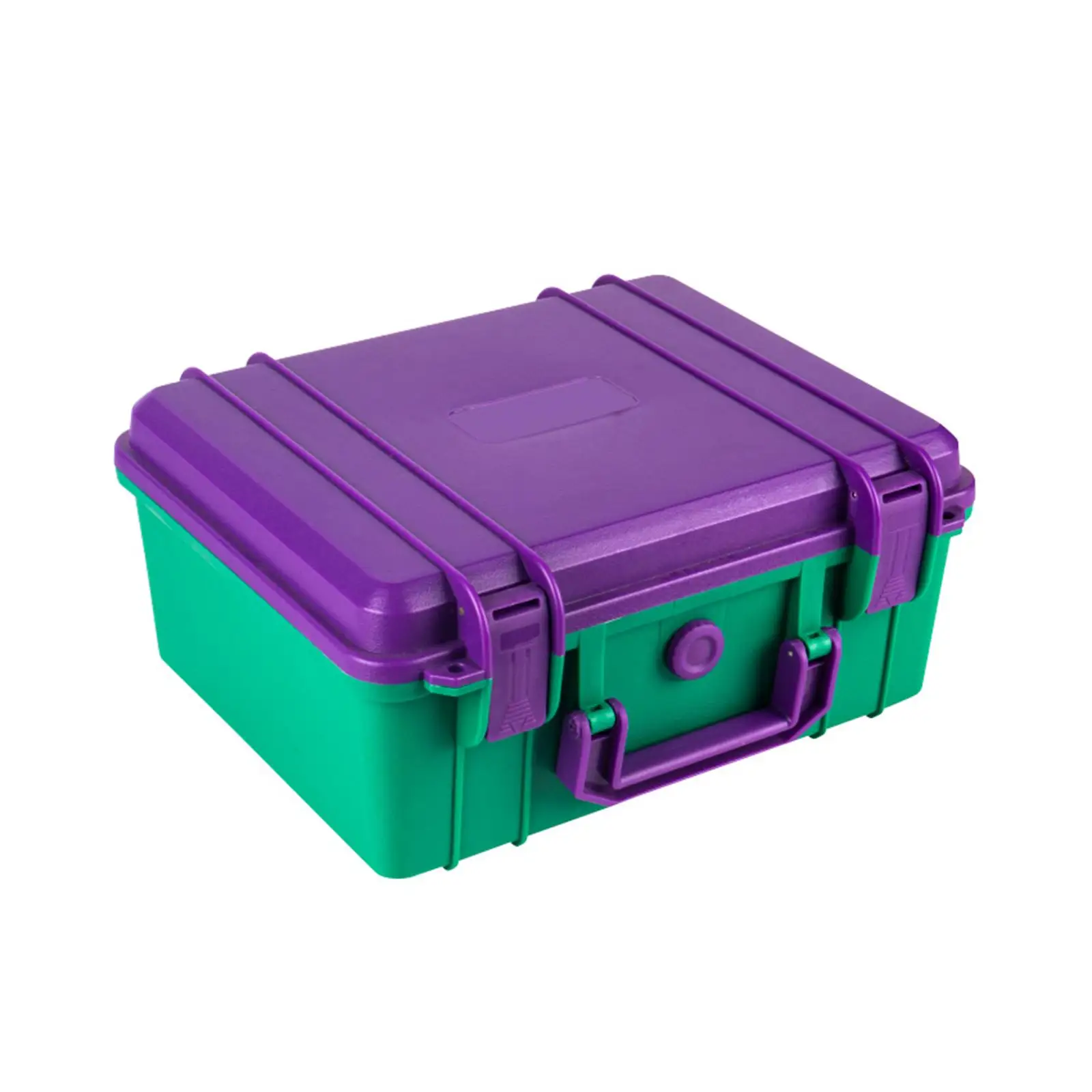 Protective Case Outdoor Camping Accessories Organizer Impact Resistant Portable Organization Violet and Green Safety Tool Case