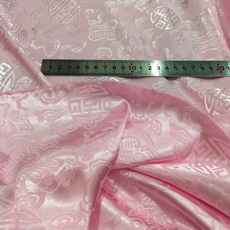 Description Picture 6 of itemDragon Pattern Jacquard Fabric By The Meter for Dresses Cheongsam Hanfu Sewing Glossy Silky Summer Opaque Flower Black White Diy