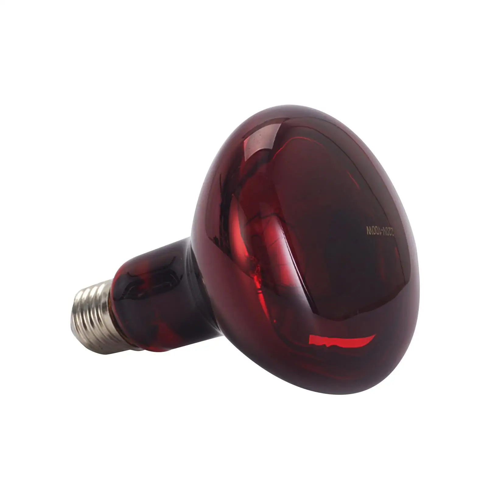 Red Reptile Light Bulb Pet Daylight 100W Infrared for Hedgehogs Amphibians
