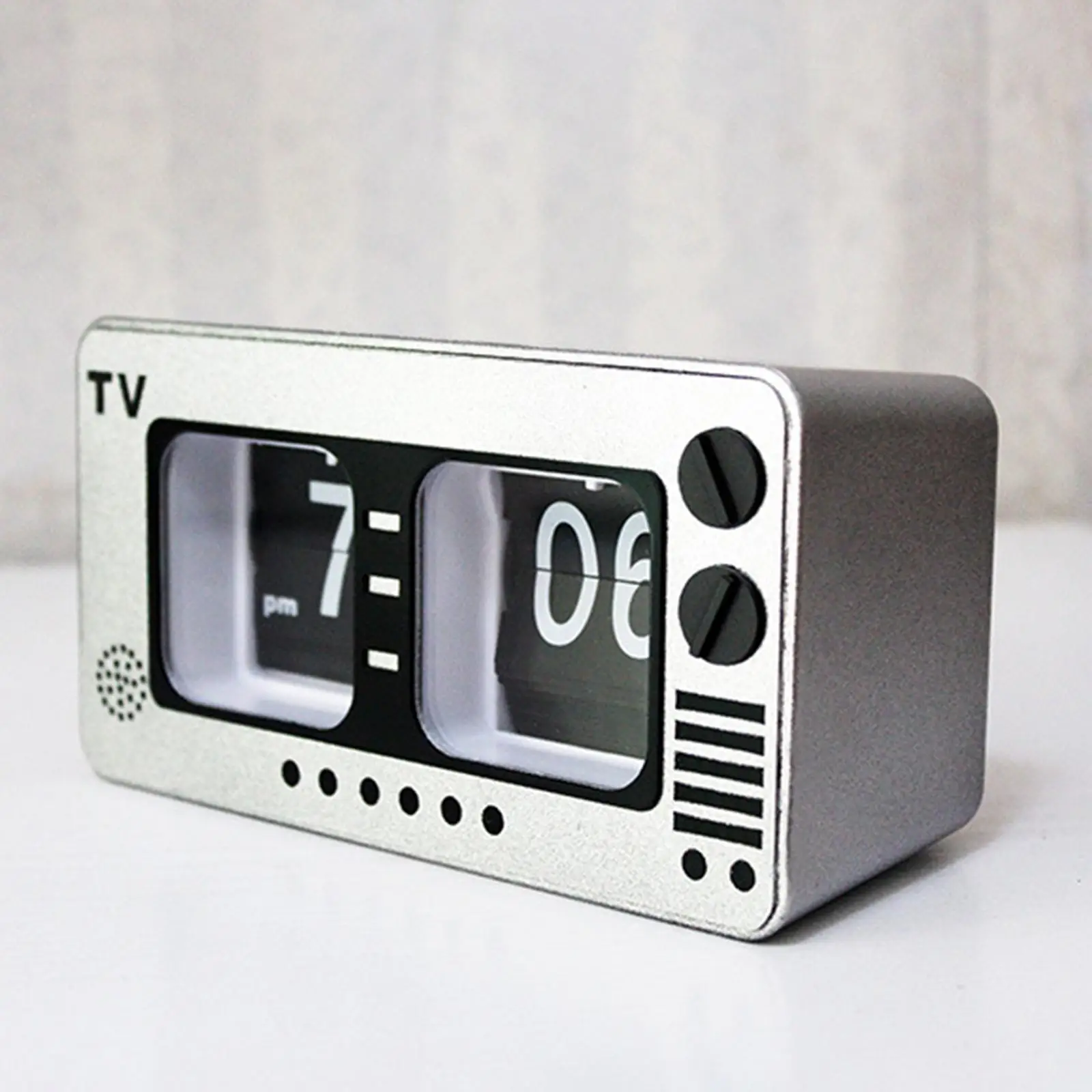 Auto Flip Clock Silent Sweep Non Ticking File Down Page Clocks for Bedroom
