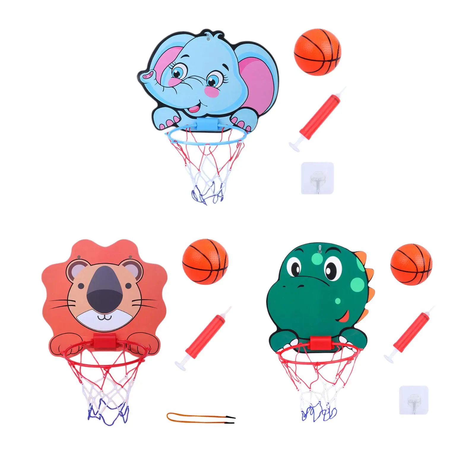 Kids Basketball Hoop Kit Outdoor Indoor Game Board with Net and Ball for Girls Boys Toddler Children Kids Adults