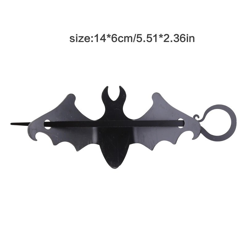 Bat Hair Clips Black Raven Hairpin Halloween Barrette for Party Wear Hairpin Cosplay Props Theme Photo Prop Costume Gift halloween costumes