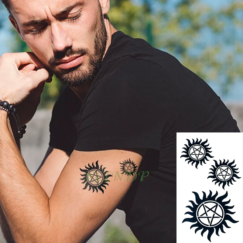 Wasserdicht Temporäre Tätowierung Aufkleber Japan anime Supernatural Fake Tattoo Flash Tattoo Tatouage Handgelenk Fuß Hand Für Männer Mädchen Frauen – Detail 1