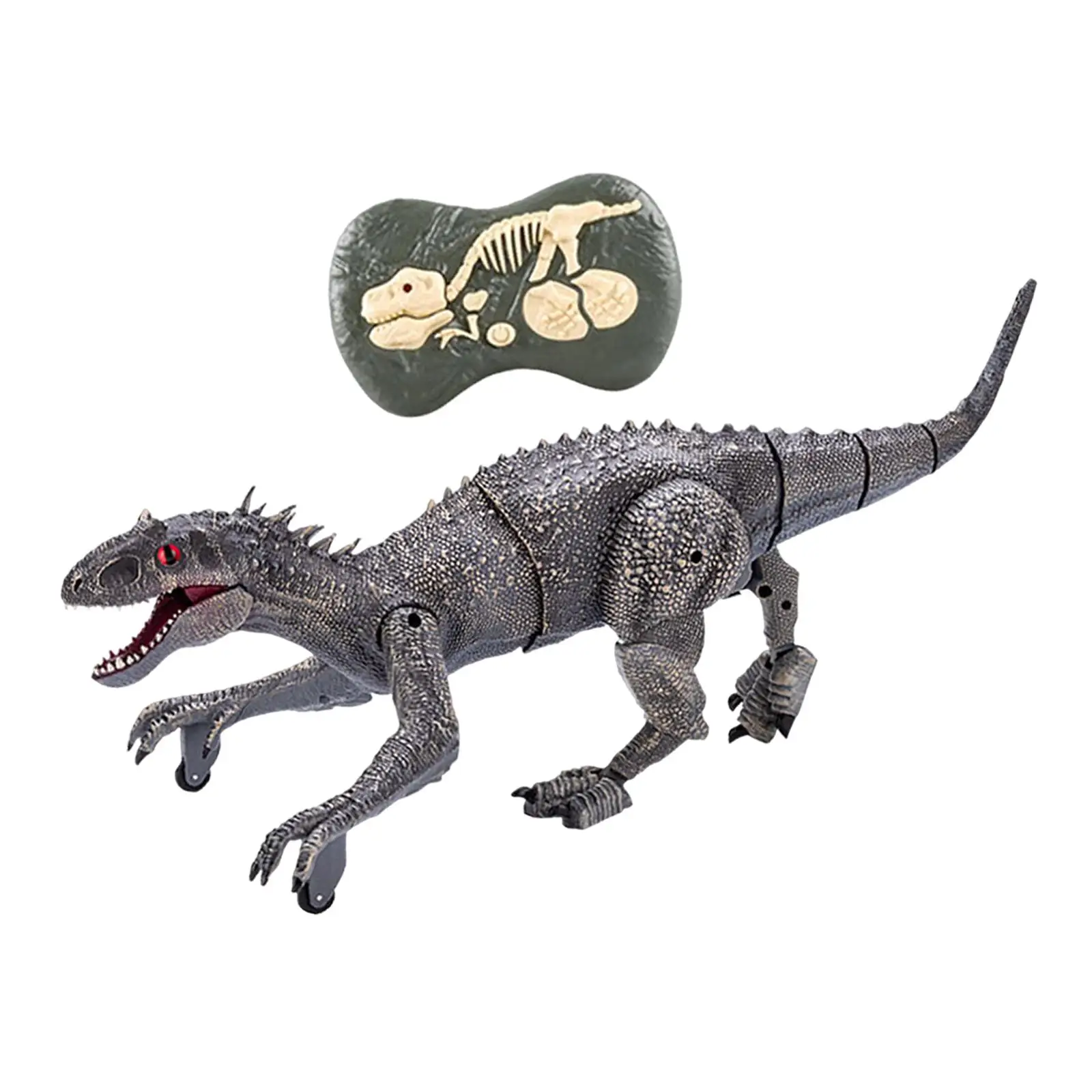  RC Dinosaur Toys Walking Movement with Glowing Eyes for Boys Kids Toys Birthday Gifts