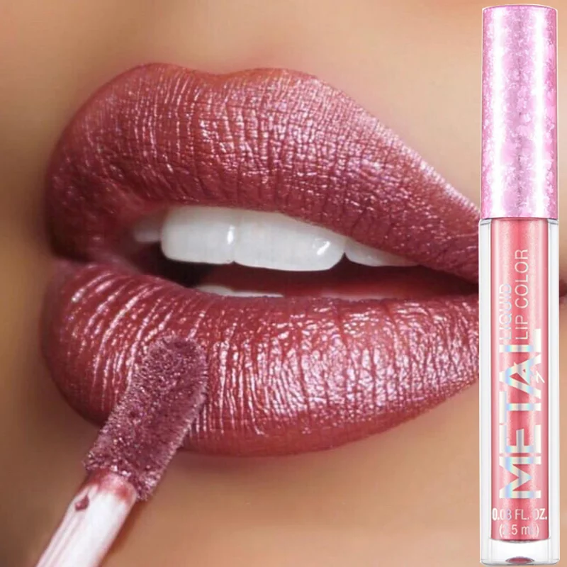 Best of Metallic Lip Gloss 12 Colors Glitter Matte Liquid Lipstick Waterproof Shiny Shimmer Lip Tint Lasting Party Festival Lips Makeup Reviews & Tips