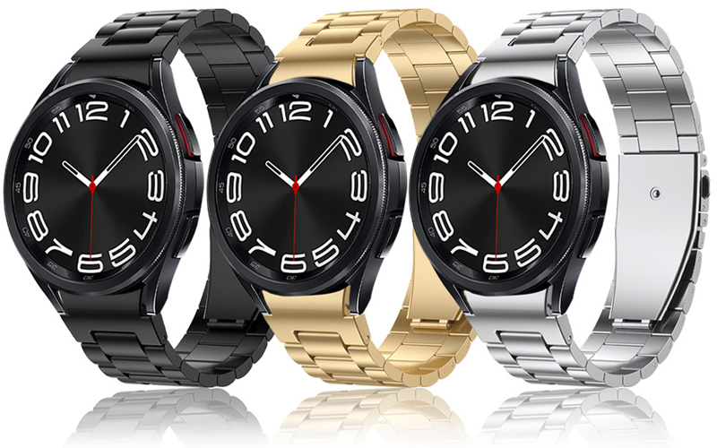 Metal Strap for Samsung Galaxy Watch 6 5 4 40mm 44mm Bracelet One Click Attachment for Galaxy Watch 6 Classic 43mm 47mm Band