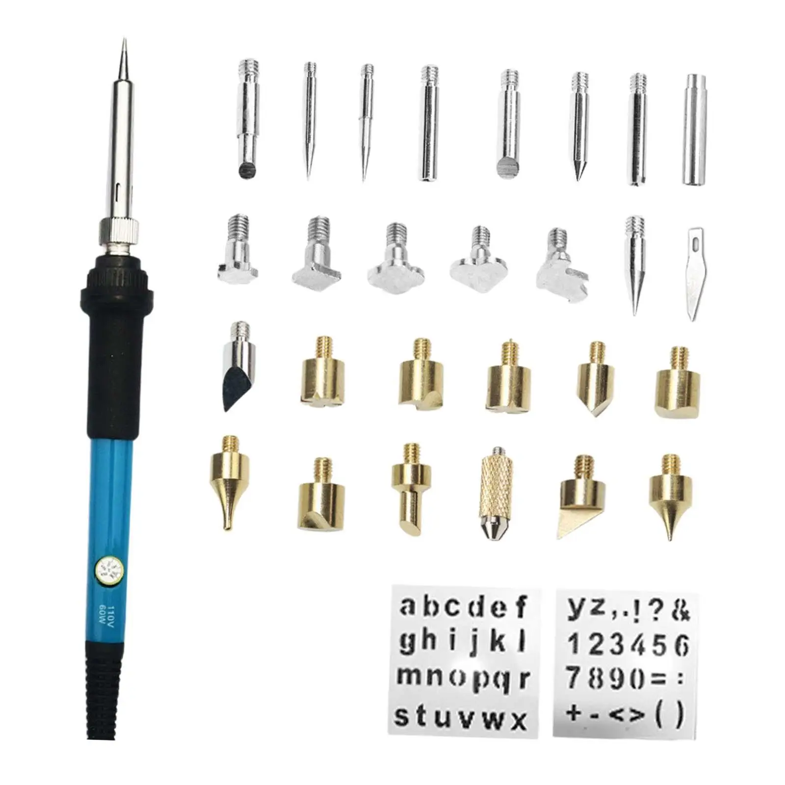 30x Solder Iron Tool Digital Display with Soldering Tips Electronic Product Welding Electrical Accessories Soldering Iron Set
