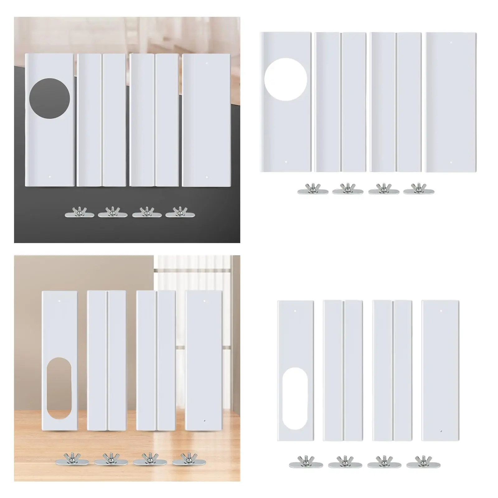 4 Pieces Universal Portable Sealing for Conditioner Unit Sliding Door