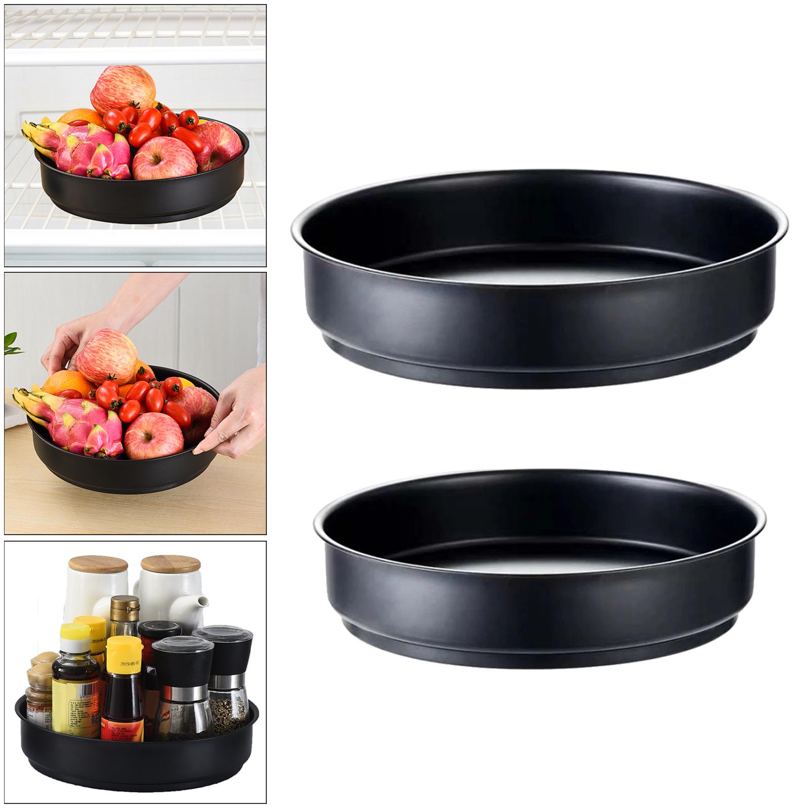 Lazy Susans Turntable Organizer Rack Bins for Pantry Bathroom Cabinet Fridge