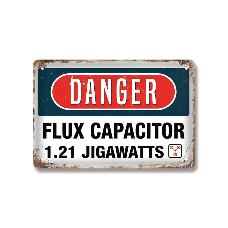 Title 3, Vintage Beware Warning Metal Tin Sign Poster fo...