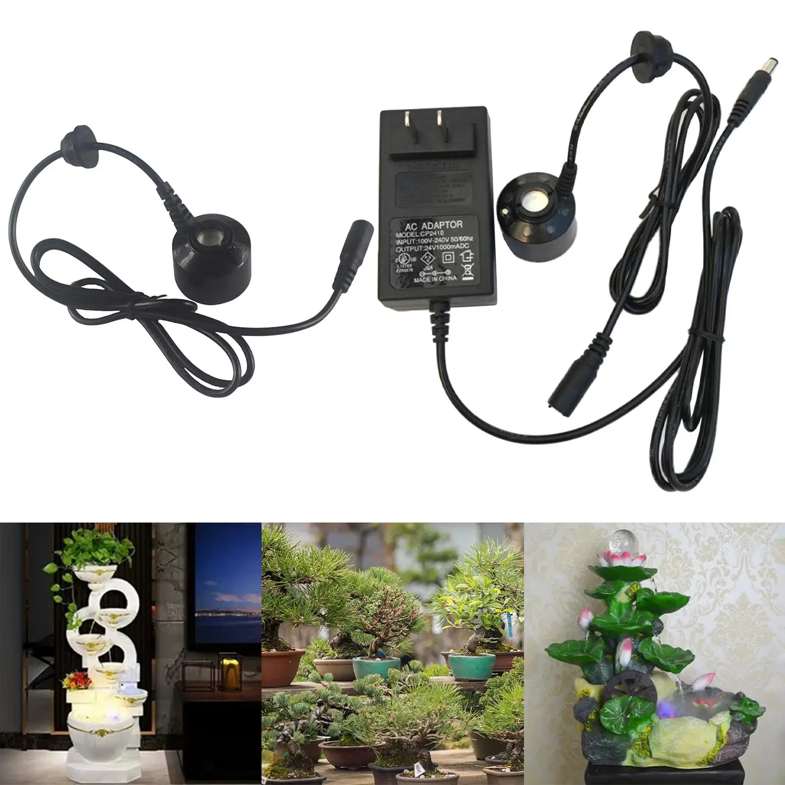 Mini Ultrasonic Mist Maker Air Fogger Waterscape Atomization Humidificador Mist Fogger for Gardening Pond Aquarium Rockery