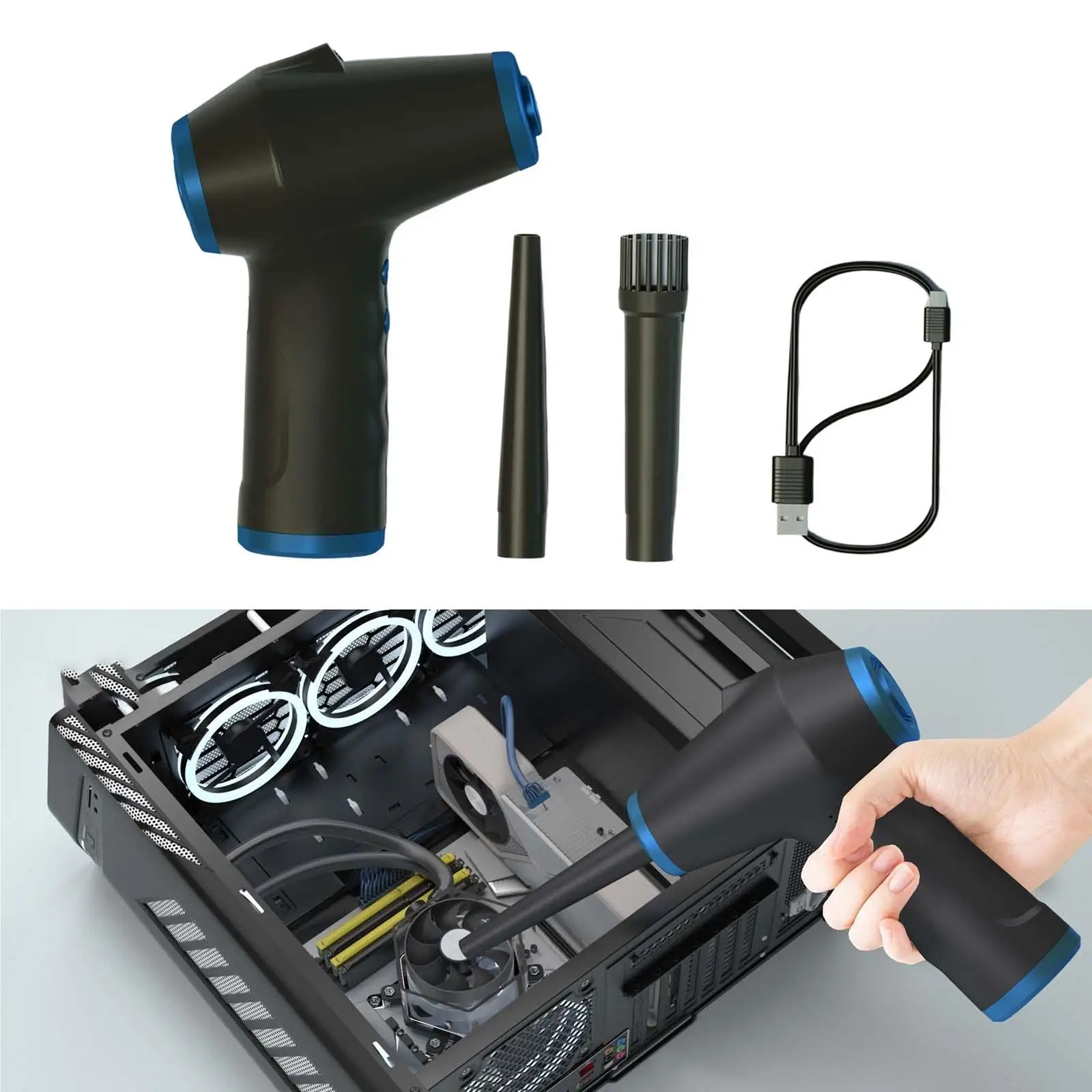 Handheld Handheld Cordless Duster 5000mAh Keyboard Cleaner Compressed for Keyboard Car Cleaning