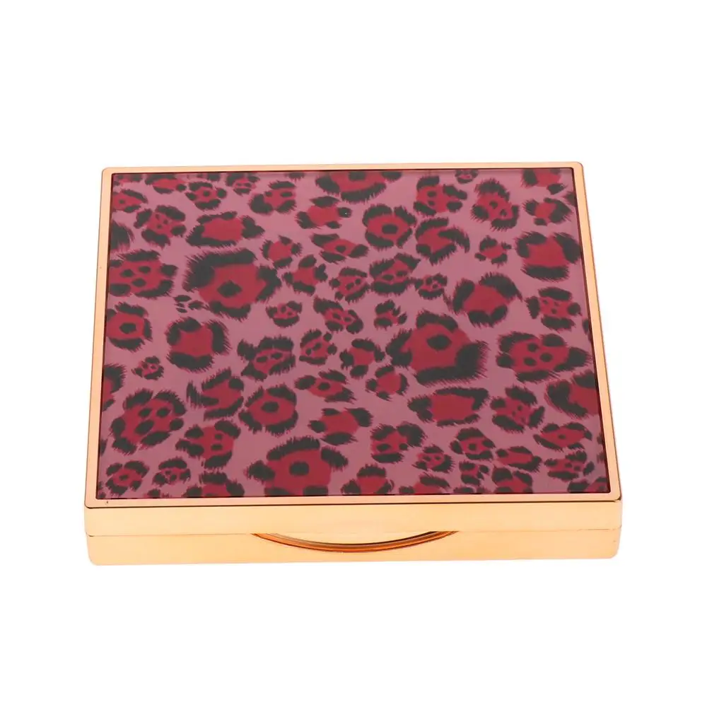 Fashion Leopard Print Empty DIY for Eyeshadow Blusher Concealer Powder Cosmetic Container 9 Slots