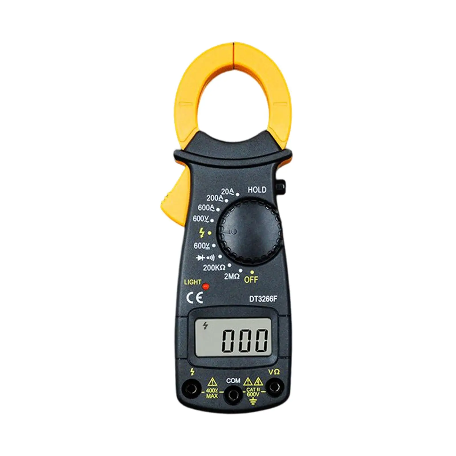 Digital Clamp Meter Multimeter Multifunction 2A/20A/600A AC Current Diode Tester Low Battery Indicator Resistance Voltage Tester