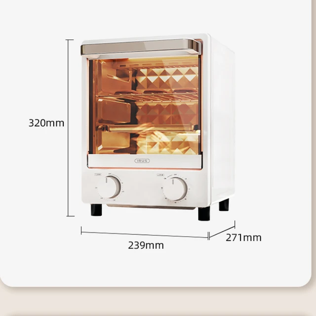 220V12Lirus electric oven household small mini retro vertical small oven  multifunctional baking oven pizza oven
