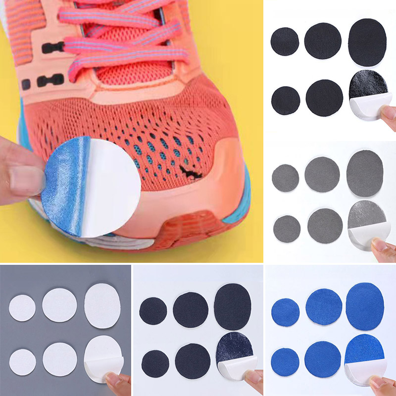 Description Picture 3 of item4/6pcs Sneaker Repair Patches Self-adhesive Running Shoes Insole Heel Patch Mesh Lining Torn Hole Sticker Foot Care Tool