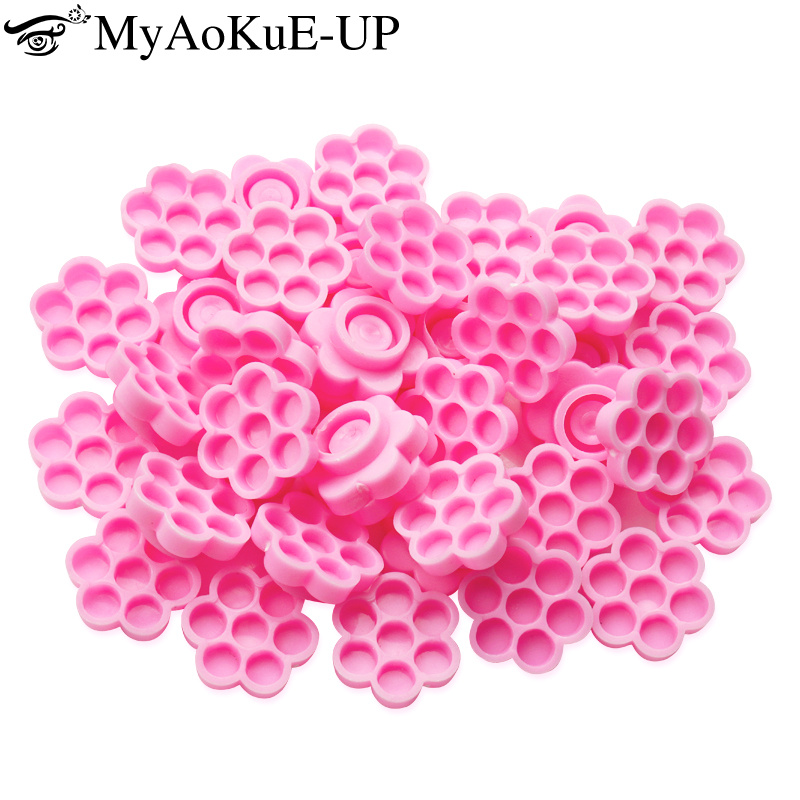 Best of 100pcs Disposable Eyelashes Blossom Cup Eyelashes Glue Holder Plastic Stand Quick Flowering For Eyelashes Extension Makeup Tools Reviews & Tips