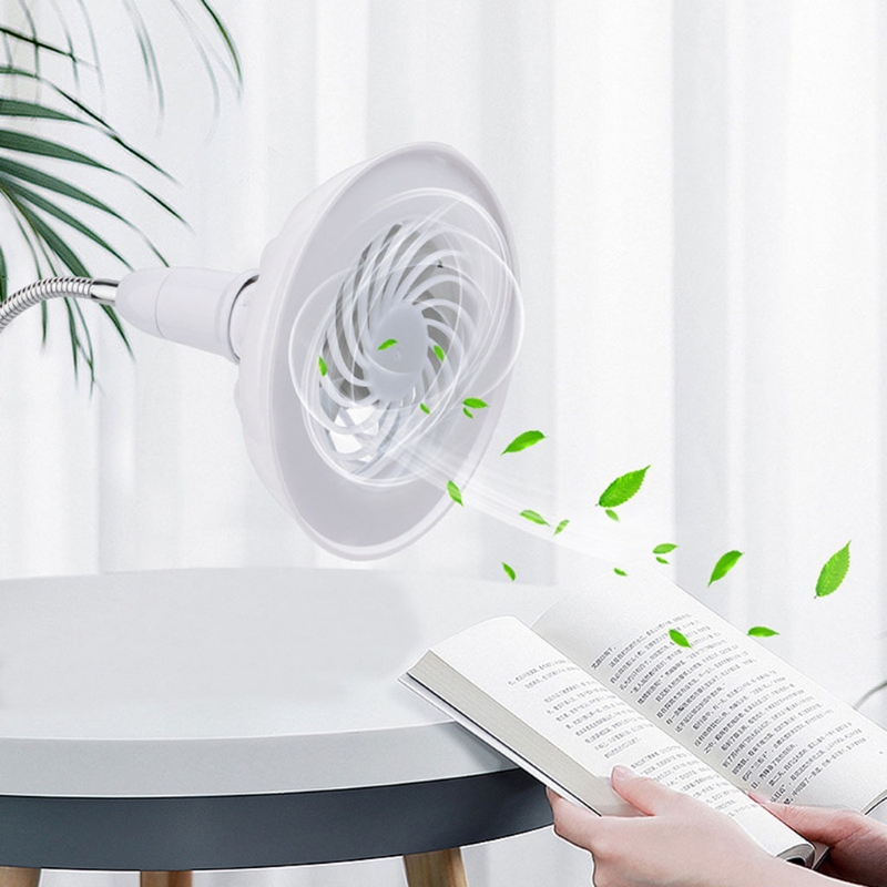 led 2-em-1 ventilador portátil leve para dormitório