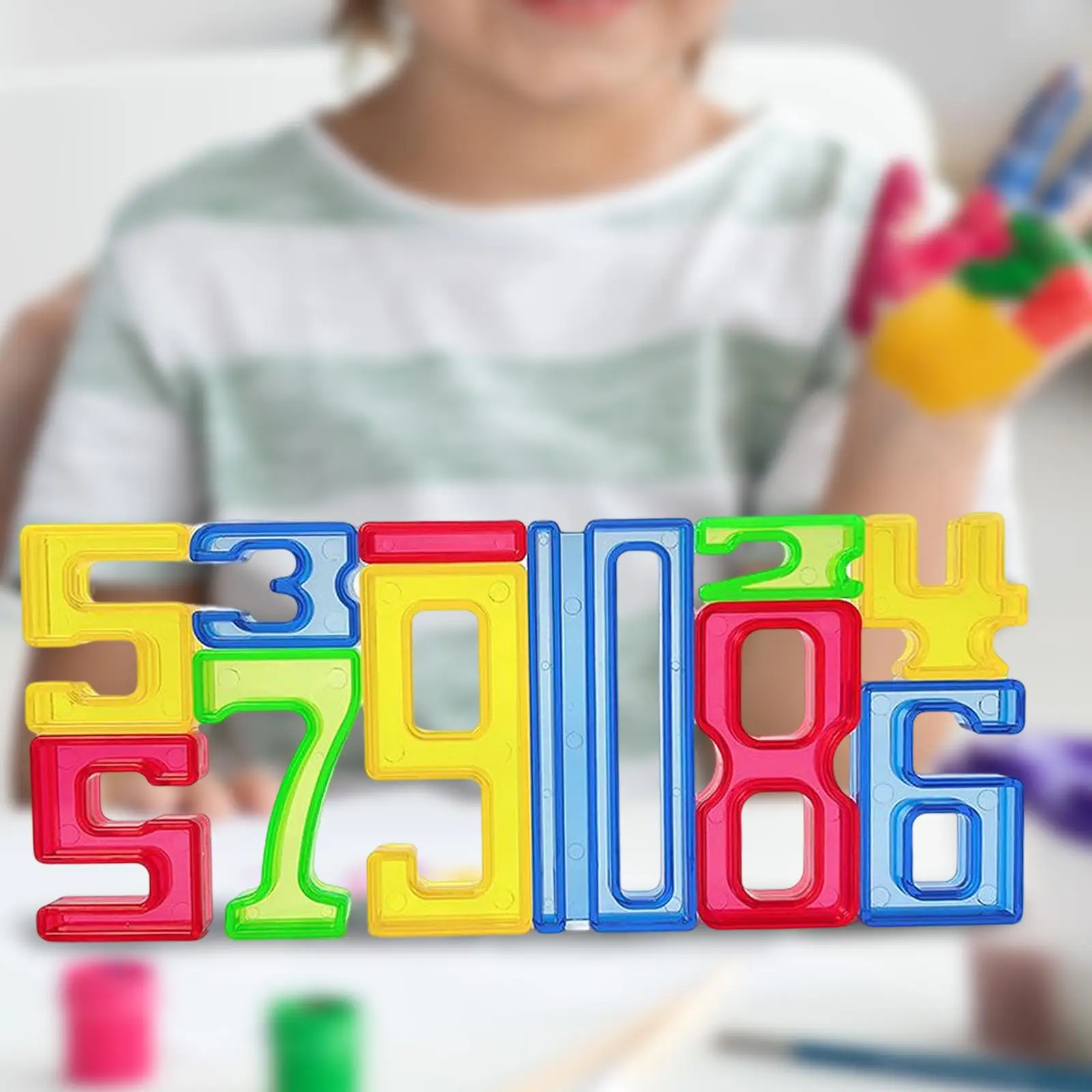 Number Building Blocks Educational Balance Block Blocks Math Digital Toys Manipulatives math for Games Party