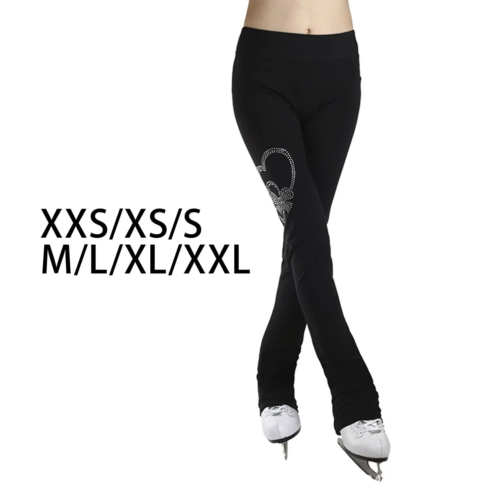 Figure Skating Long Pants Thickening Activewear Leggings Thermal Over The Boot Tights for Adults Children Women Girls