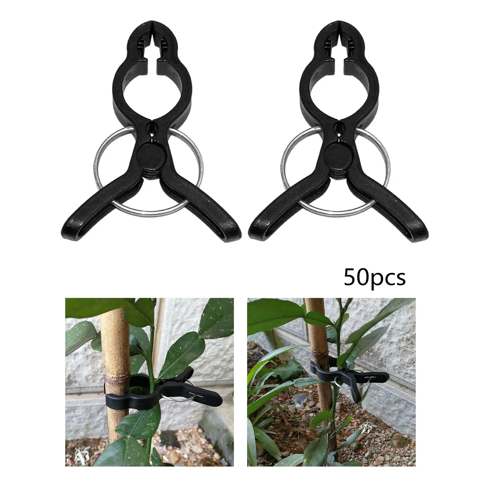 50 Pieces Garden Plant Clips Portable Plant Fixing Clips Tomato Clips for Vines Grow Upright Climbing Yard Flower Vines