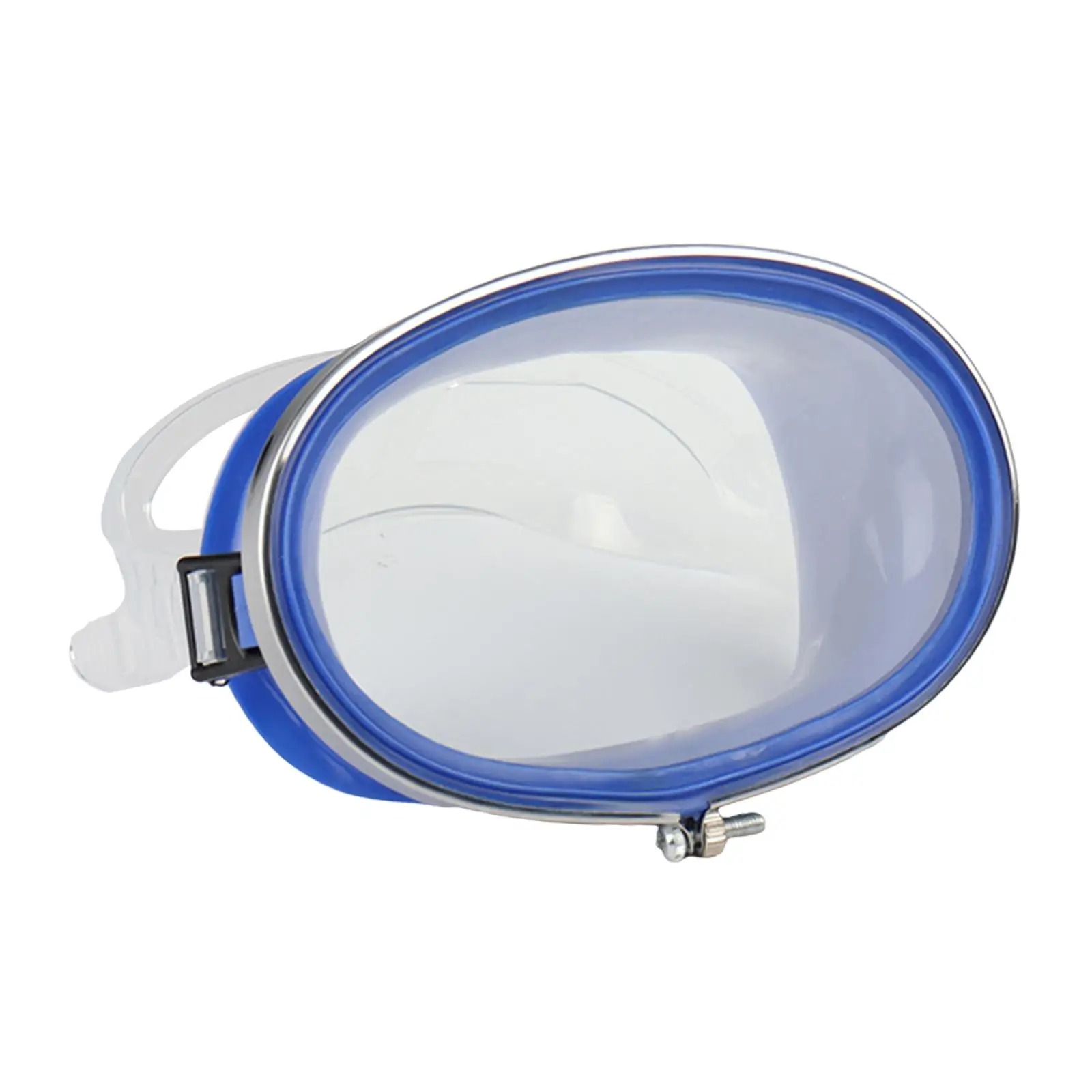Diving Mask Adults Adjustable Buckle Single Lens Tempered Glass Lens Waterproof Swim Goggles Comfort Snorkel Mask Diving Goggles