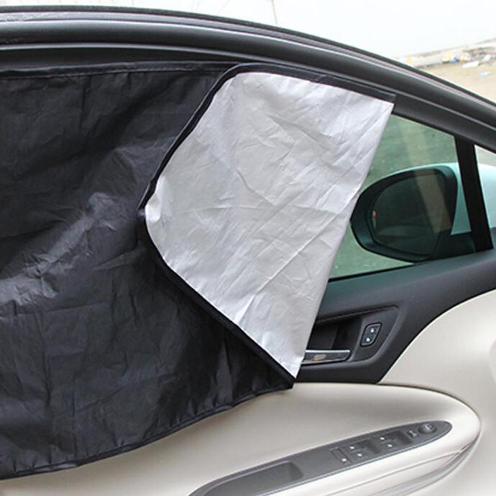 1 Pair  Car Magnetic Sunshade Car Curtains Car Windshield Sun Shield Cover Double Sides Car Window Sun Shade Protector